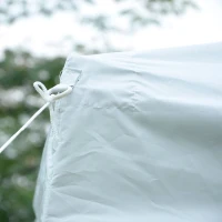 Outsunny 10x10ft Pop Up Tent Outdoor Canopy Event Sunshade Shelter w/ Slant Leg and Carrying Bag White(m-7)