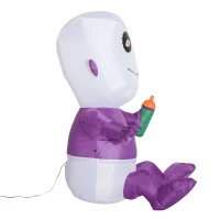 Open Box HOMCOM 5’ Outdoor Inflatable Halloween Decoration - Spooky Baby with Bottle(m-5)