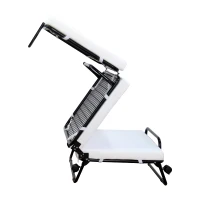 HOMCOM Folding Sofa Ottoman Lounge Bed Sleeper Foam Guest Bed Easy Storage with Wheels and Cover(m-7)