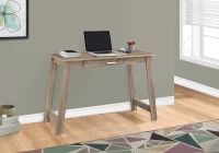 Monarch 42" Contemporary Rustic Wood-look Computer Writing Desk with Drawer - Dark Taupe(m-2)