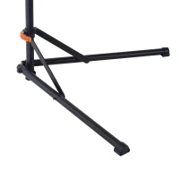 Soozier Adjustable Bike Repair Stand Home Portable Bicycle Mechanics Workstand Maintenance with Tool Box Cycle Black(m-9)