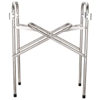 Outsunny 22" Charcoal Barbecue Grill Stainless Steel Portable BBQ Grill Kebab Barbecue Charcoal Stainless Steel Smoker(m-8)