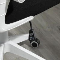 Vinsetto Mid-Back Mesh Home Office Chair Computer Task Ergonomic Desk Chair with Lumbar Back Support, Flip-Up Arm, and Adjustable Height, Black(m-14)