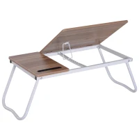 Vinsetto Portable Folding Laptop Bed Table Adjustable Angle Desk Stand Reading Holder(m-1)