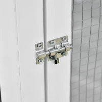 PawHut 72" Aviary Bird Cage, Includes Perches, Lockable Doors, Nesting Areas, Elegant Vintage Flight Enclosure Suitable for Small Parrots, Budgie, Canary, Cockatiel(m-11)