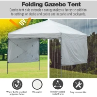 Outsunny 19' x 10' Folding Gazebo Steel Canopy Party Tent With Bag  Off-white(m-4)