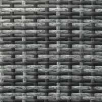 Outsunny 3 Piece Patio Furniture Set, Rattan Outdoor Sofa Set with Chaise Lounge & Loveseat, Soft Cushions, Tempered Glass Table, L-Shaped Sectional Couch, Light Gray(m-15)