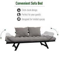 HOMCOM Sofa Bed Couch Chaise Lounger 3-in-1 3-Position(m-5)