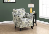 Monarch Plush Transitional Style Farmhouse Accent Armchair - Earth Tone Floral Print(m-2)