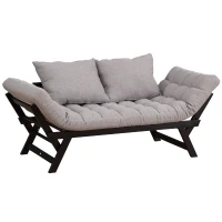 HOMCOM Sofa Bed Couch Chaise Lounger 3-in-1 3-Position(m-2)