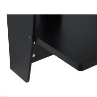 HomCom Floating Wall Mount Office Computer Desk with Storage - Black(m-7)