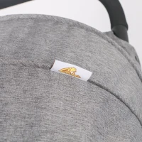 Qaba Side by Side Baby Double Stroller for Toddlers Twin Pushchair with Adjustable Backrest Foot Holder Canopy Safety Harness and Storage Basket Shock Suspension Grey(m-8)