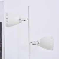 HOMCOM Modern Tree Shape Floor Lamp with 2 Adjustable Lights Round Base Home(m-4)