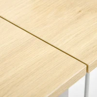 HOMCOM 43" Lift Top Coffee Table with Hidden Storage Compartment and Open Shelf, Tea Table for Living Room, White and Oak(m-15)