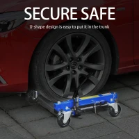 DURHAND Car Dolly Set of 2 with Foot Jack, 4 Wheel(m-4)