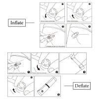 Outsunny 2-Person Outdoor Self-Inflating Camp Pad Air Mat Mattress Sleeping Pad with Pillows for Camping, Backpacking, Tents(m-6)