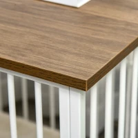 PawHut Dog Crate, Furniture Style Pet Cage Kennel, End Table, Decorative Dog House, with Soft Cushion, Wooden Top, Door, for Small & Medium Dogs, Indoor Use, Brown(m-9)