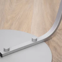 HOMCOM Arched Floor Lamp, Modern Standing Lamp with Foot Switch & Metal Base, Corner Reading Lamps Tall Pole Light for Office Bedroom Living Room, White(m-9)