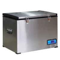 HOMCOM 12V/24V Portable Car Freezer Refrigerator Mini Fridge Cooler - 45 Liter(m-1)
