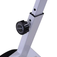 Soozier 18 lb Flywheel Indoor Stationary Bike with LCD Monitor, Adjustable Height & Resistance, & Pedal Cage(m-11)