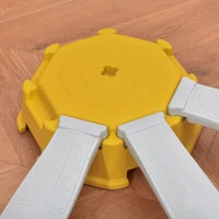 Qaba 9pcs Kids Balance Beam Balance Bridge Gym Toy for toddler Balance Strength Coordination Training Floor Game Preschool Learning Toy with Non-slip Surface(m-9)