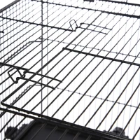 PawHut Spacious Rolling Small Animal Cage, Rabbit Pet Play House with Platform Ramp, Ideal for Indoor Play & Comfort(m-8)