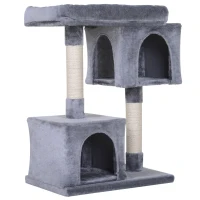 PawHut Multi-Level Cat Tree with Sisal-Covered Scratching Posts Large Perch(m-2)
