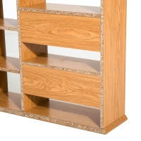 HOMCOM Triple Wall Mounted Media Storage Floating CD DVD Shelves Rack Hanging Organizer Unit(m-9)