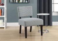 Monarch Contemporary Two-Tone Abstract Dot Pattern Accent Slipper Chair - Light Blue / Grey(m-2)