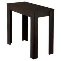 Monarch 22" Transitional Style Rectangular Wood Grain-Look Side Accent End Table - Cappuccino Brown Finish(m-1)