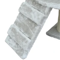 PawHut 47-inch Pet Cat Scratch Tree Condo Post Cat House Scratcher Bed Toys Pet Supply(m-9)