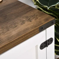 HOMCOM 2-Door Free Standing Sideboard Console Table with Bottom Shelf, Entryway, Oak(m-14)