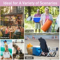 Outsunny 50 Quart Heavy Duty Ice Cooler Outdoor Insulated Cooling Box Easy Portable Cooling Bin Pink(m-6)