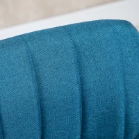 HOMCOM Modern Bar Height Chairs, Set of 2, Adjustable Swivel Round Metal Base, Elegant Design for Kitchen, Bar, Dining(m-11)