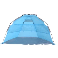 Outsunny Portable Automatic Pop Up Beach Tents Anti-UV w/ Carry Bag(m-1)