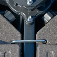 Outsunny Sturdy Cantilever Patio Umbrella Base Weight with Easy Carry Handles, Outdoor Stand Support, Black, Enhances Stability(m-10)