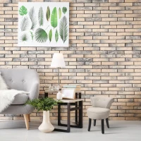 HOMCOM Upholstered Linen Vanity Stool with Curved Thick Padded Backrest, Rubberwood Legs, and Footpads, Beige(m-2)