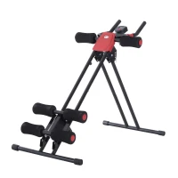 Soozier Ab Crunch Trainer Core Workout Exercise Adjustable Foldable Black(m-2)