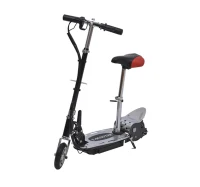 HomCom Electric Scooter with Seat – Black/Red(m-8)