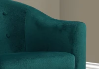 Monarch Tufted Mosaic Velvet Accent Barrel Tub Chair - Emerald Green(m-3)