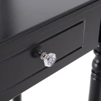 HOMCOM Vanity Table Set with Tri-Folding Mirror, Makeup Dressing Table with Drawers and Padded Stool for Girls, Women, Bedroom(m-7)