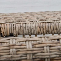 Outsunny Outsunny Rattan Wicker Coffee Side Table with Double Lift Top Design, Large Storage Space, Rust-Fighting Steel Frame for All Weather for Outdoor, Patio, Garden, Backyard, Brown(m-10)