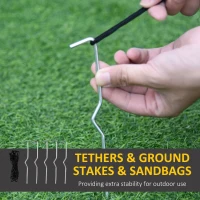 HOMCOM 8ft Christmas Inflatable Santa Claus with Toy List, Outdoor Blow-Up Yard Decoration with LED Lights Display(m-6)