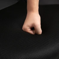 Vinsetto Executive Racing Chair Rocking Chair Adjustable Padded Seat with Wheels Black(m-10)