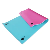 HOMCOM 10' x 5' Floating Water Mat, 3-Layer Swimming Pool Float, XPE Foam, Tear Resistant Mesh Layer, Portable Foam Raft, Durable Water Activities Mat for Lake, Ocean, Beach, Pink(m-9)