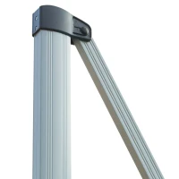 Outsunny 10ft  Patio Offset Parasol Umbrella Cantilever Hanging Sun Shade Canopy Shelter 360° Rotation with Stand Turquoise Blue(m-7)