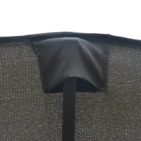 Outsunny Patio Umbrella 15' Steel Rectangular Outdoor Double Sided Market with base, UV Sun Protection & Easy Crank for Deck Pool Patio Dark Gray(m-14)
