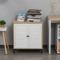 Vinsetto File Cabinet Metal and Wood Under Desk Lateral Filing Cabinet Shelf Adjustable(m-8)