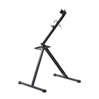 HOMCOM Folding Portable Bicycle Repair Stand Cycle Bike Maintenance Workstand Black(m-3)
