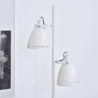 HOMCOM Modern Tree Shape Floor Lamp with 2 Adjustable Lights Round Base Home(m-6)